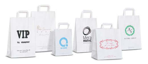 Белые плоские ручки